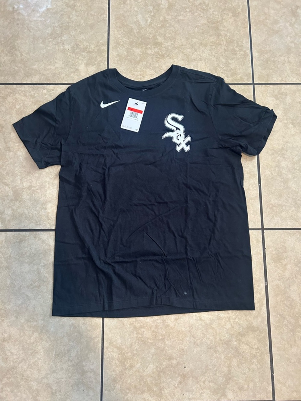 Nike Black Short Sleeve Chicago White Sox Logo Tee